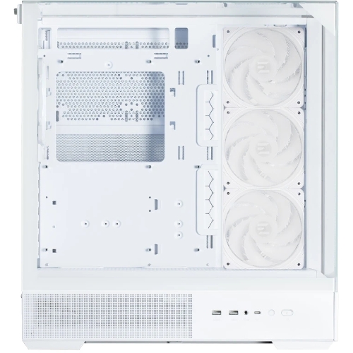 Компьютерный корпус ZALMAN P40 Prism Plus, ATX, белый, WINDOW, 3xCombo (3.5'' or 2.5