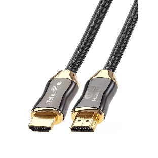 Кабель HDMI 19M/M,ver. 2.1, 8K@60 Hz 2m метал разъемы, нейлоновая оплетка Telecom TCG300-2M