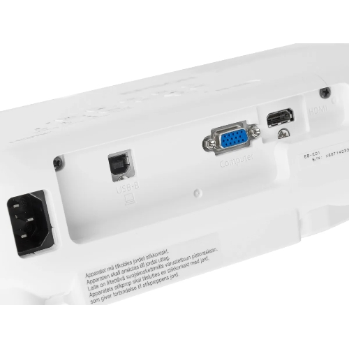 Проектор Epson EB-E01 белый (LCD, 1024 x768, 3300Lm, 15000:1, 2.4 kg) (V11H971040)