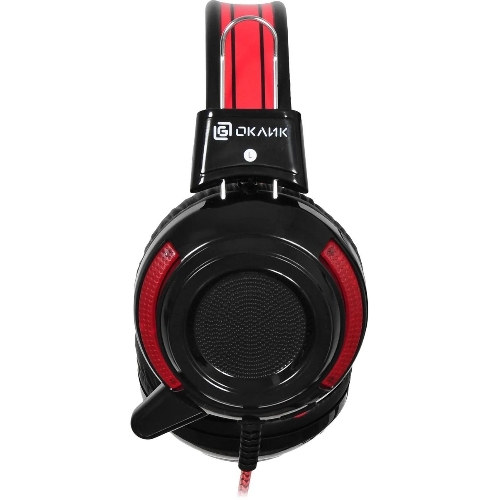 Проводные наушники Oklick HS-G300 черный/красный, полноразмерные, Jack 3.5 мм