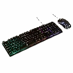 Комплект клавиатура+мышь Nakatomi KMG-2305U проводной, USB, 1600 DPI, черный
