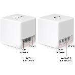 Бесшовный Mesh роутер Mercusys Halo H60X(2-pack) AX1500 10/100/1000BASE-TX белый (упак.:2шт)