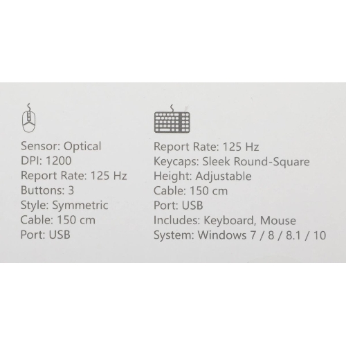 Комплект клавиатура+мышь A4Tech FStyler F1512 проводной, USB, 1200 DPI, черный