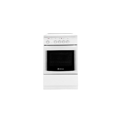 Плита электрическая De Luxe 506004.04ЭС белый, конфорок 4 шт, духовка 60 л, 50 см x 87 см x 60 см