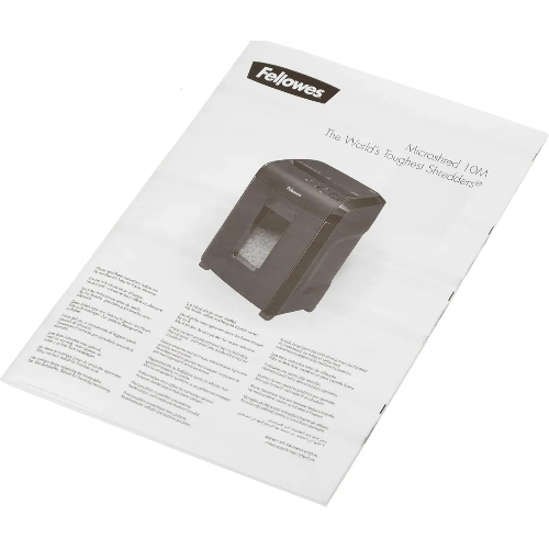 Шредер Fellowes Powershred 10M FS-4630601 DIN P-5, 2х15мм, 10лст., 19лтр., Safety Lock, с микрорезкой