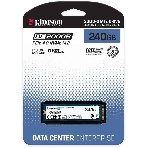 Накопитель SSD Kingston DC2000B, 240Gb, PCIe 4.0 x4, M.2 2280, R/W 4500/400
