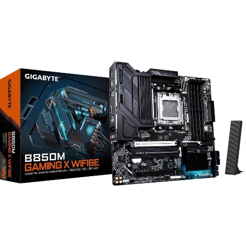Материнская плата Gigabyte B850M GAMING X WIFI6E/WF6E, Socket AM5, AMD B850, 4xDDR5, 4xSATA, 2xM.2, 1xPCI-E 5.0 x16, 1xPCI-E 3.0 x4, 1xHDMI, 2xDP, 1x 2.5Gb LAN, 1xUSB-C 3.2 Gen 2, 1xUSB-A 3.2 Gen 2, 2xUSB-A 3.2 Gen 1, 4xUSB-A 2.0, 3x3.5 мм, 7.1, Micro-ATX