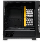 Компьютерный корпус без блока питания Case HSPD M541, Mesh Mid Tower, черный, TG, 0.7 SPCC, no fans, ATX, mATX, mITX, 170/405/210мм, 2x2.5