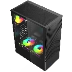 Компьютерный корпус ACD Citadel 108B ATX, Type-C + 2XUSB ports + HD audio combo, Mesh, TG, черный.