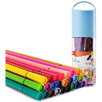 Фломастеры Deli EC156-24 ColoRun 24 цвета, пластиковая туба