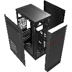 Компьютерный корпус Digma DCC-MD302 черный без БП ATX 1x80мм 3x120мм 2xUSB 2.0 2xUSB 3.0 audio