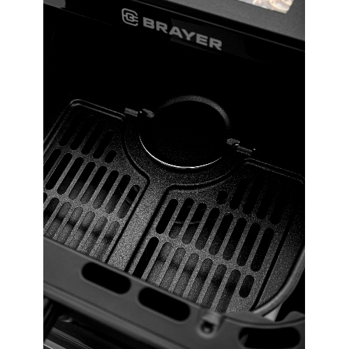 Аэрогриль Brayer 2048BR черный, 2500 Вт, 10 л, сенсор, 10 программ