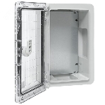 Бокс пластиковый с монтажной платой прозр. дверь EKF PROxima PBT65MP001 300х200х130 мм IP65