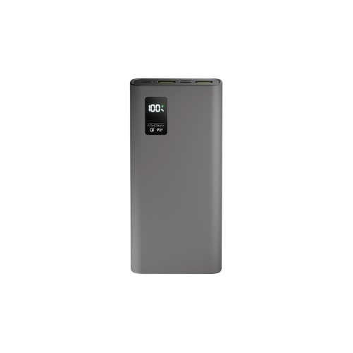 Портативный аккумулятор OLMIO QR-20, 20000mAh, 22.5W, QuickCharge3.0/PowerDelivery, LCD, серый