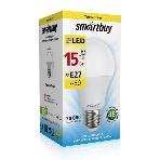 Светодиодная (LED) лампа Smartbuy A60-15W/3000/E27