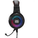 Гарнитура проводная полноразмерная игровая с микрофоном (гарнитура) ExeGate Gaming HS-520G (USB, 2x3.5мм, динамик 40мм, 20-20000Гц, длина кабеля 2.5м, регулировка громкости, RGb подсветка)