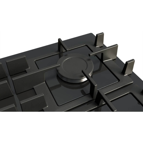 Поверхность газовая Bosch PNP6B6K40 Газ, 4.5х59x52 см, закаленное стекло, 4 конфорки, газ-контроль, автоподжиг, черный