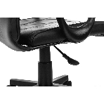 Кресло Бюрократ CH-327 черный, экокожа, 120 кг, механизм качания