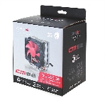 вентилятор CROWN Кулер для процессора CM-92 (Для Intel и AMD, TDP до 95 Ватт, 2шт. медных теплопроводных трубок, Гидродинамическии подшипник, Размер: 117*79*113 мм)