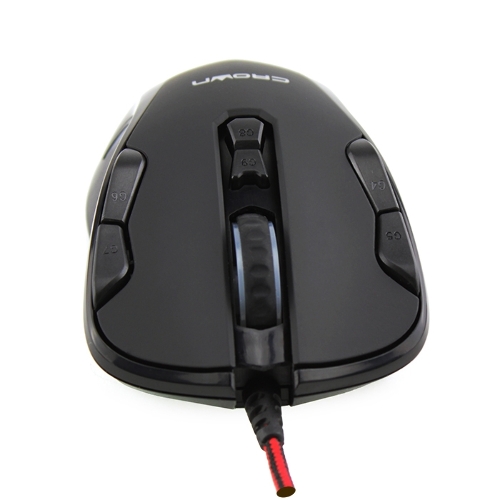 Мышь проводная Crown Gaming CMXG-804 черный, 2000 dpi, USB, кнопки - 9