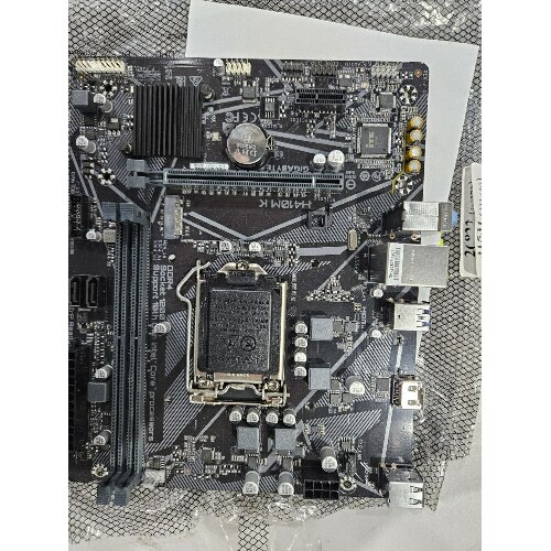 (Из ремонта) Материнская плата Gigabyte H410M K 2.0, LGA 1200, Intel Q470, 2xDDR4, 2xSATA, 1xM.2, 1xPCIe 3.0 x16, 1xPCIe x1, 1xHDMI, 1x 1Gb LAN, 2xUSB-A 3.2 Gen 1, 4xUSB-A 2.0, 3x3.5 мм, 7.1, mATX [Cм.описание!]