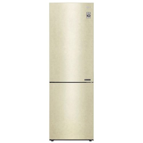 Холодильник LG GA-B509CECL бежевый, двухкамерный, 277/107л, морозилка снизу, No Frost