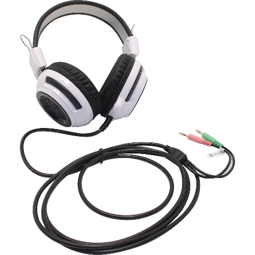 Проводные наушники Oklick HS-G300 белый/черный, полноразмерные, Jack 3.5 мм