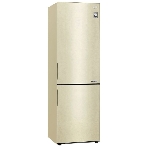 Холодильник LG GA-B509CECL бежевый, двухкамерный, 277/107л, морозилка снизу, No Frost