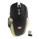 Мышь беспроводная Crown Gaming CMXG-605 черный, 1600 dpi, радиоканал, USB, кнопки - 6