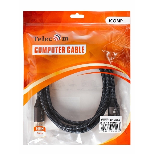 Кабель соединительный DP-DP 1.4V 8K@60Hz 2м, Telecom Pro <TCG750-2M>